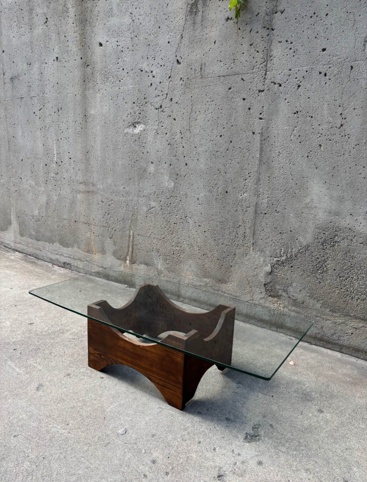 Glass Top Structural Table