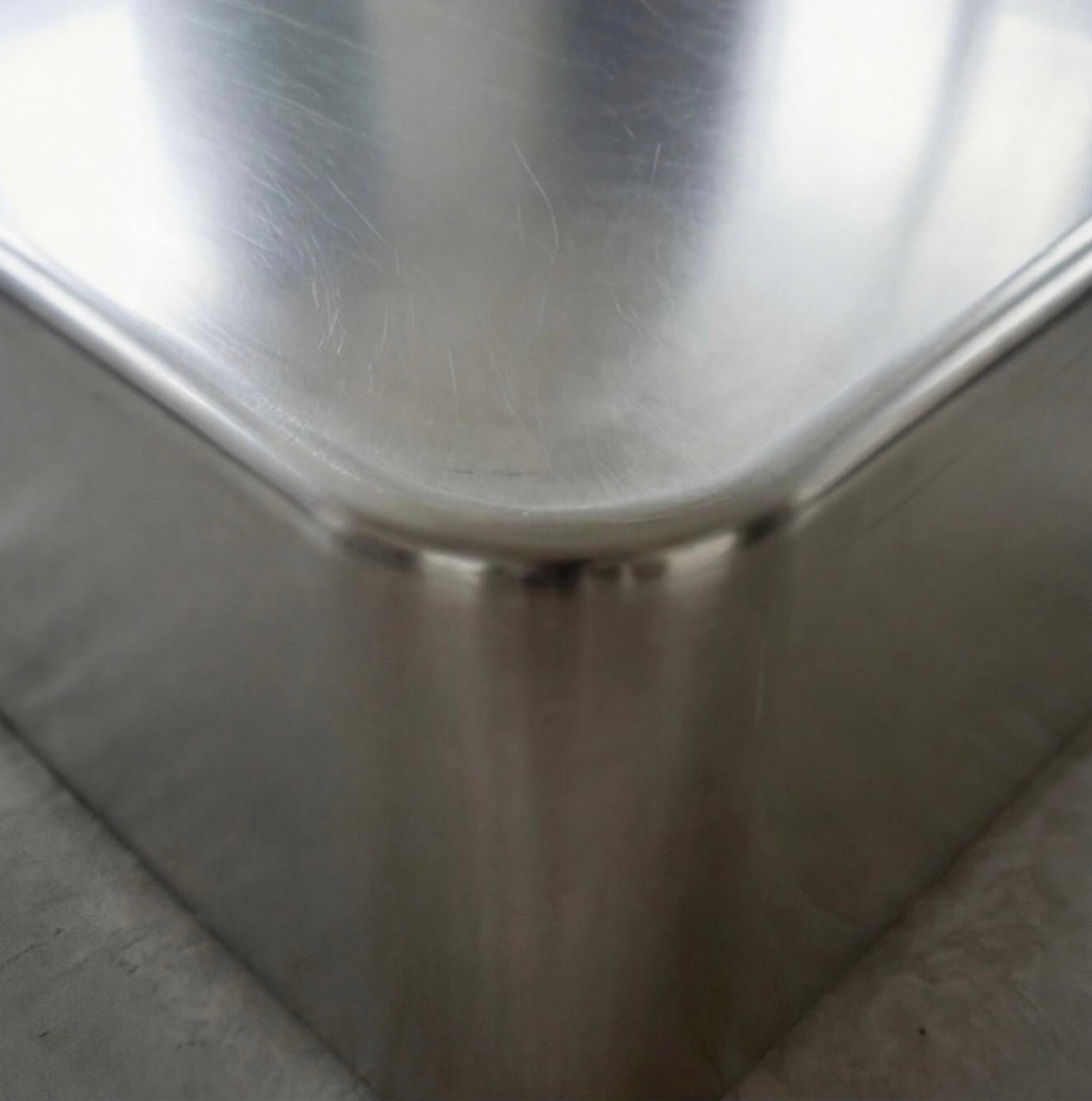 Brushed Aluminum Coffee Table (Rounded Edges)