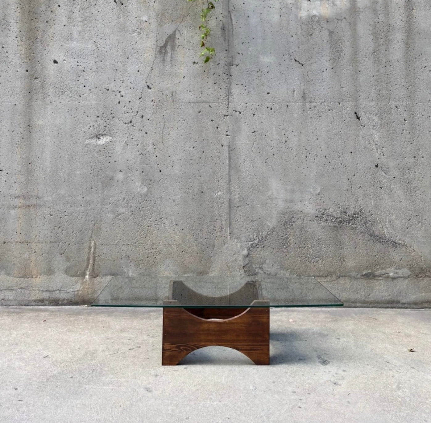 Glass Top Structural Table