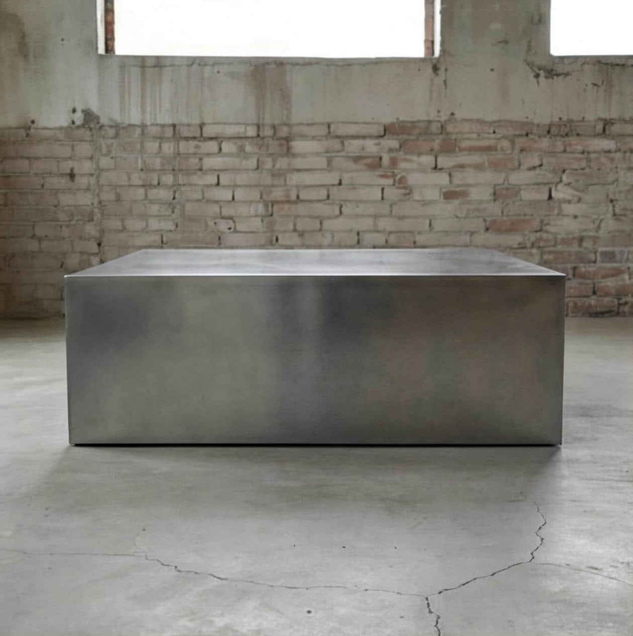 Brushed Aluminum Coffee Table