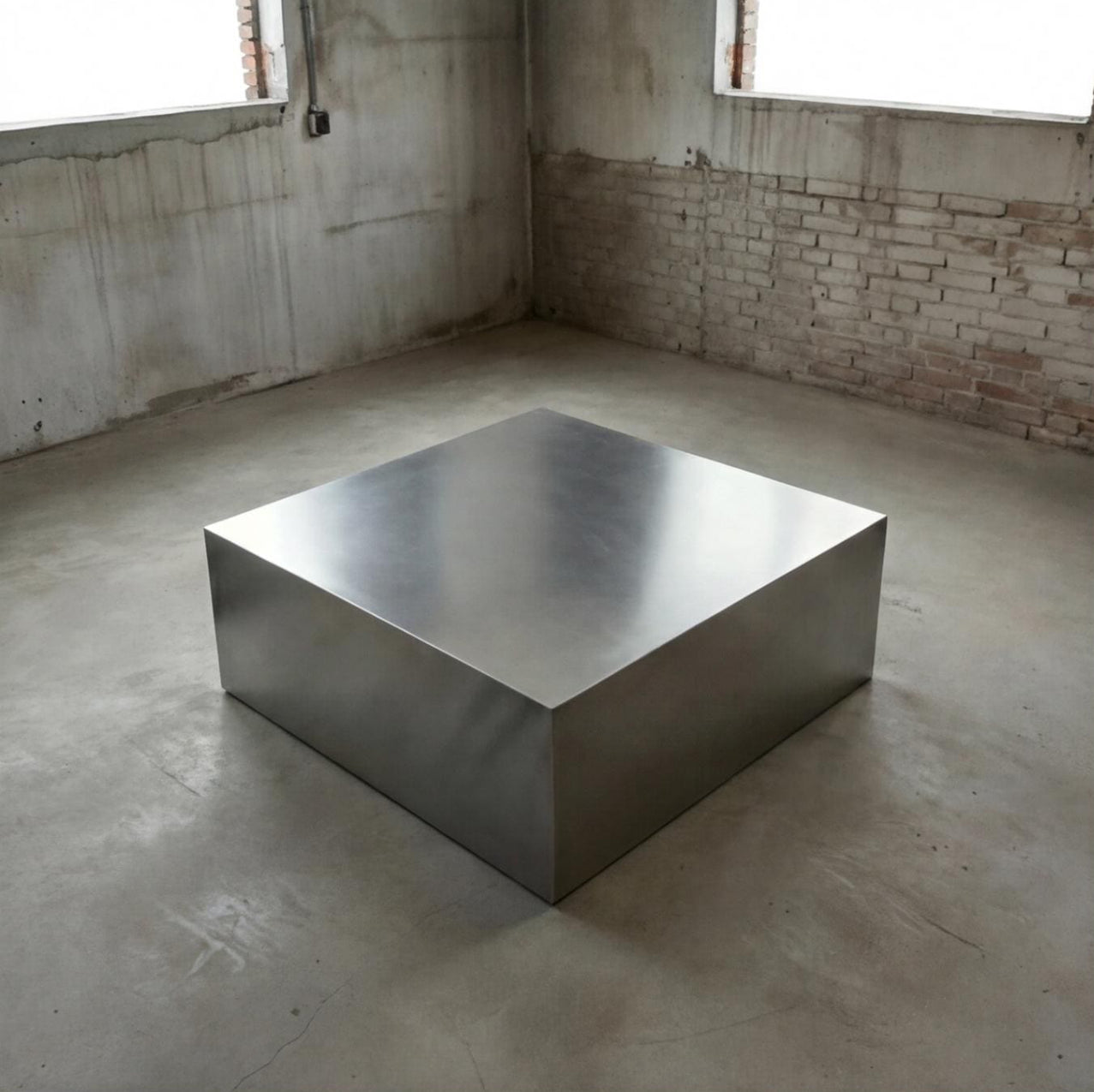 Brushed Aluminum Coffee Table