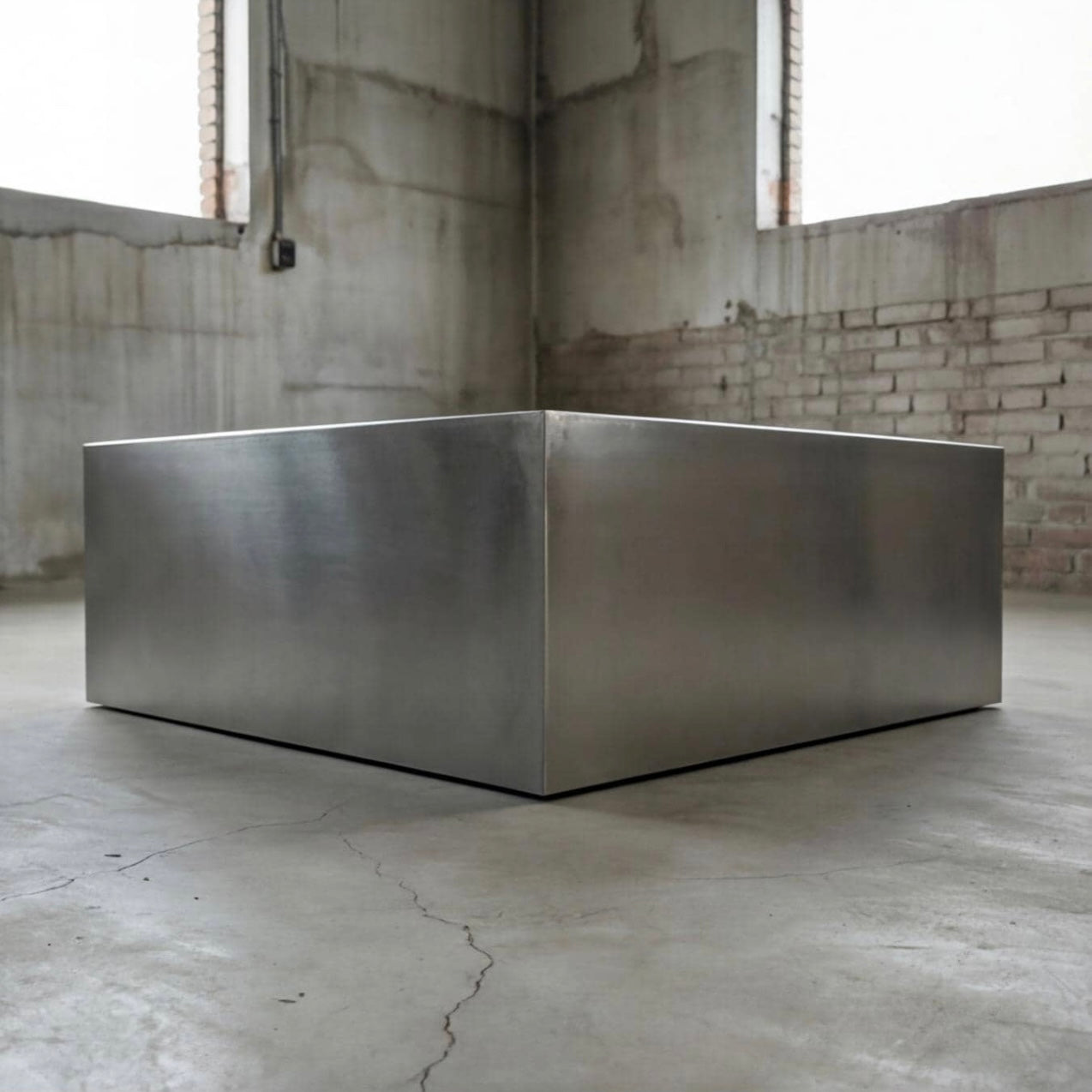 Brushed Aluminum Coffee Table